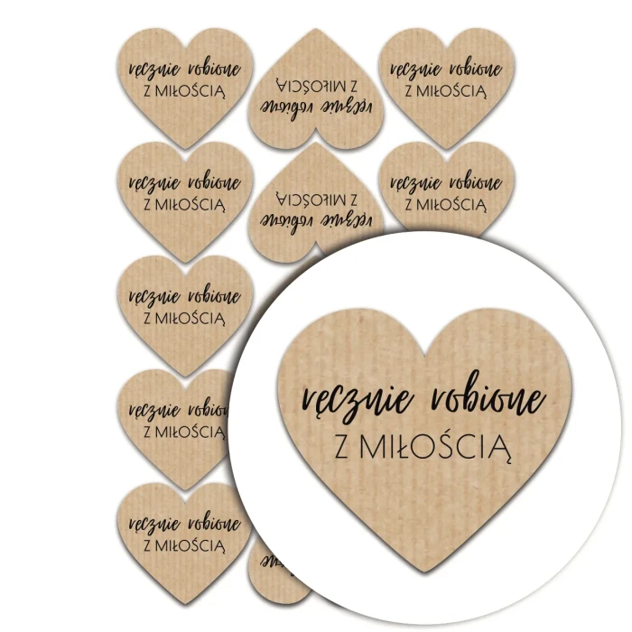 naklejki serca ręcznie robione kraft.webp