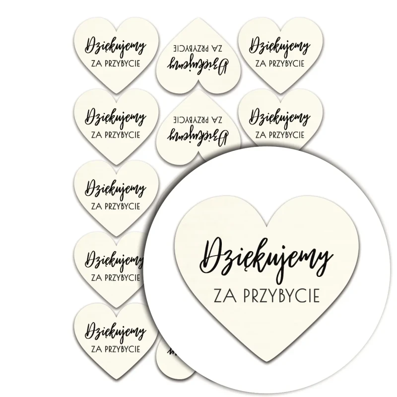 naklejki serca dziekujemy za przybycie ecru.webp