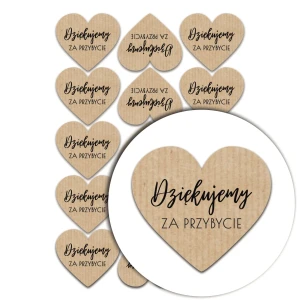 naklejki serca dziekujemy za przybycie kraft.webp