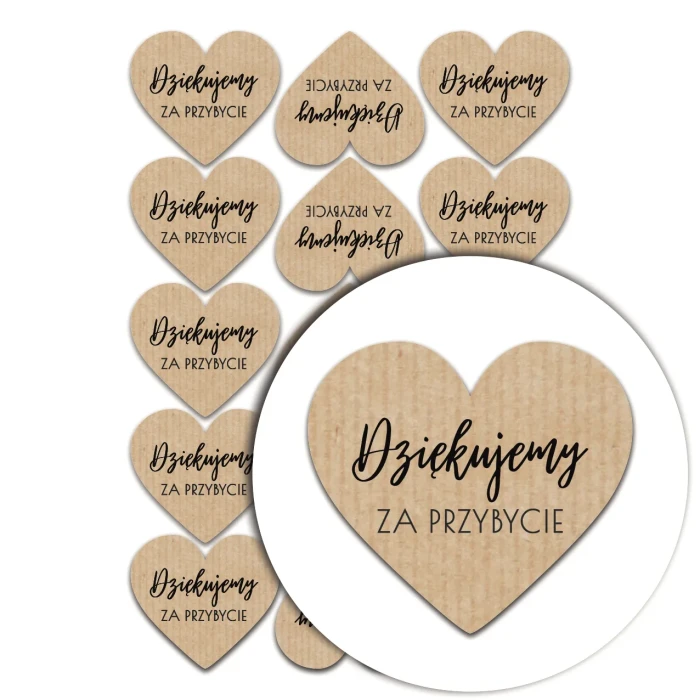 naklejki serca dziekujemy za przybycie kraft.webp