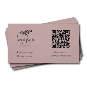 Wizytówki z kodem QR i logo Crush Almond.webp