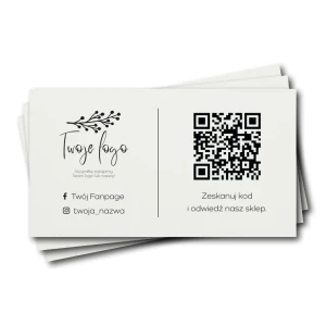 Wizytówki z kodem QR i logo Crush Corn.webp