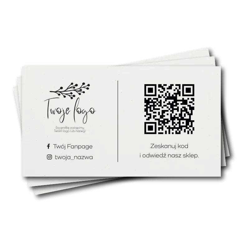 Wizytówki z kodem QR i logo Crush Corn.webp
