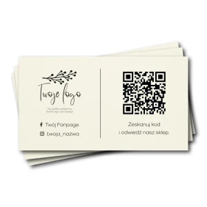 Wizytówki z kodem QR i logo Crush Cream.webp