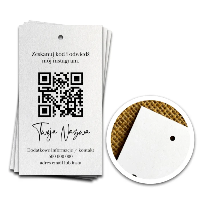 Metki 2026 90x50 białe kod QR i nazwa.webp