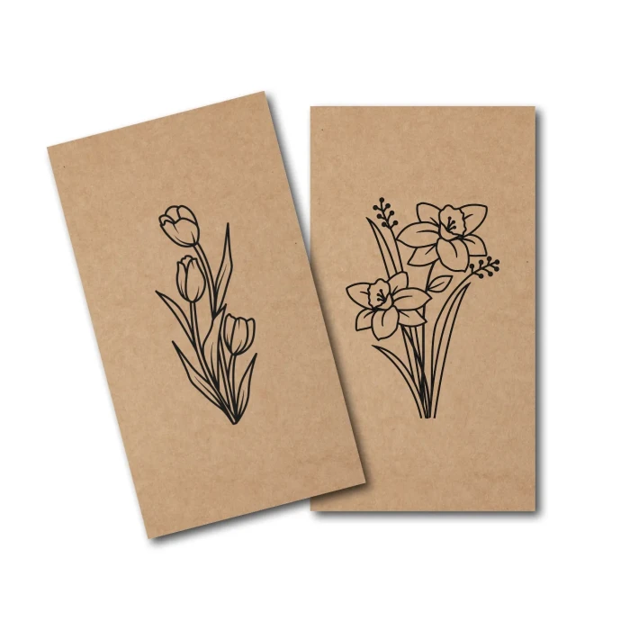 Bileciki pionowe 90x50 dzień kobiet 2026 tulipan kraft.webp