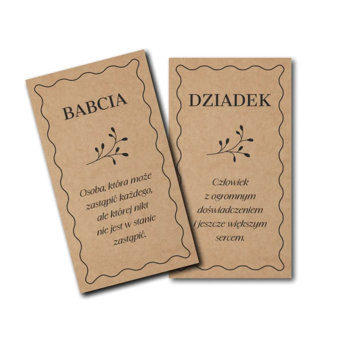 Bileciki pionowe 90x50 dzien babci i dziadka kraft.webp