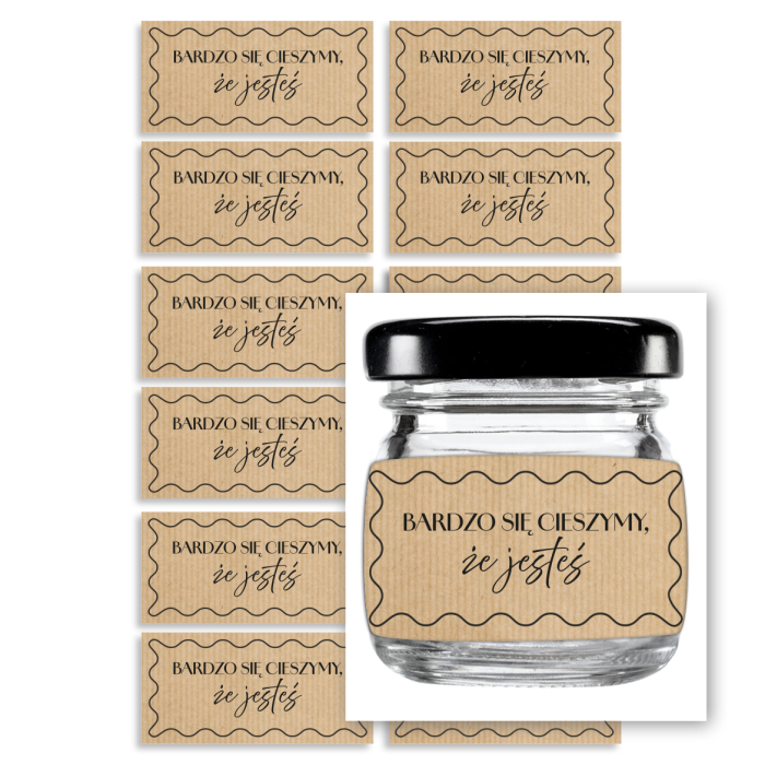 naklejki 2,5x5cm na mini sloiczki cieszymy sie ze jestes kraft 71prints.png