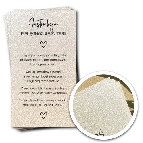 Instrukcja pielęgnacki biżuterii 90x50 galaxy cream.webp